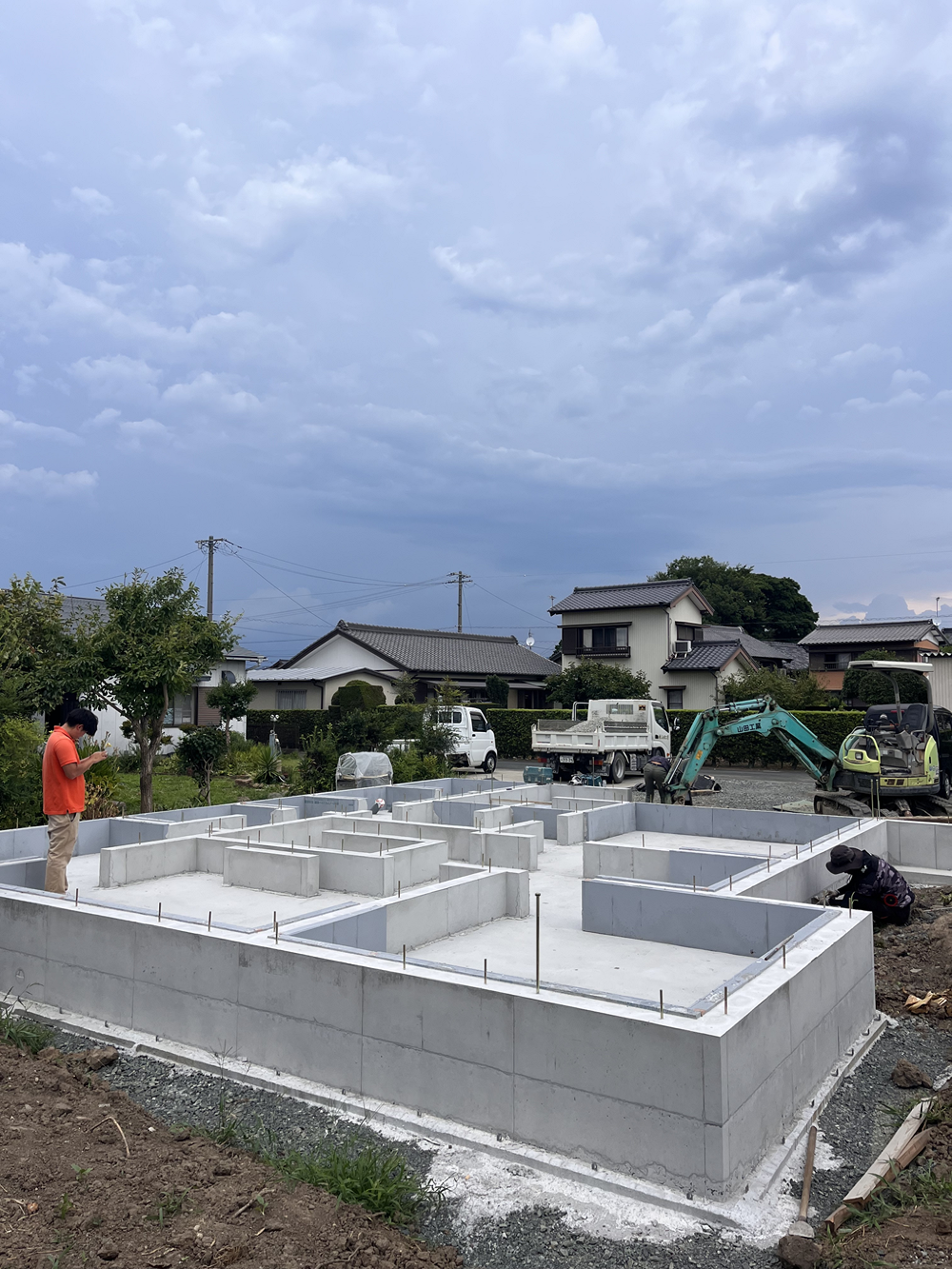 基礎工事完了