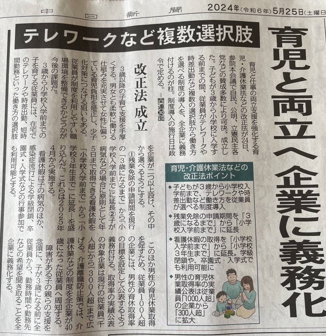 新聞記事の写真